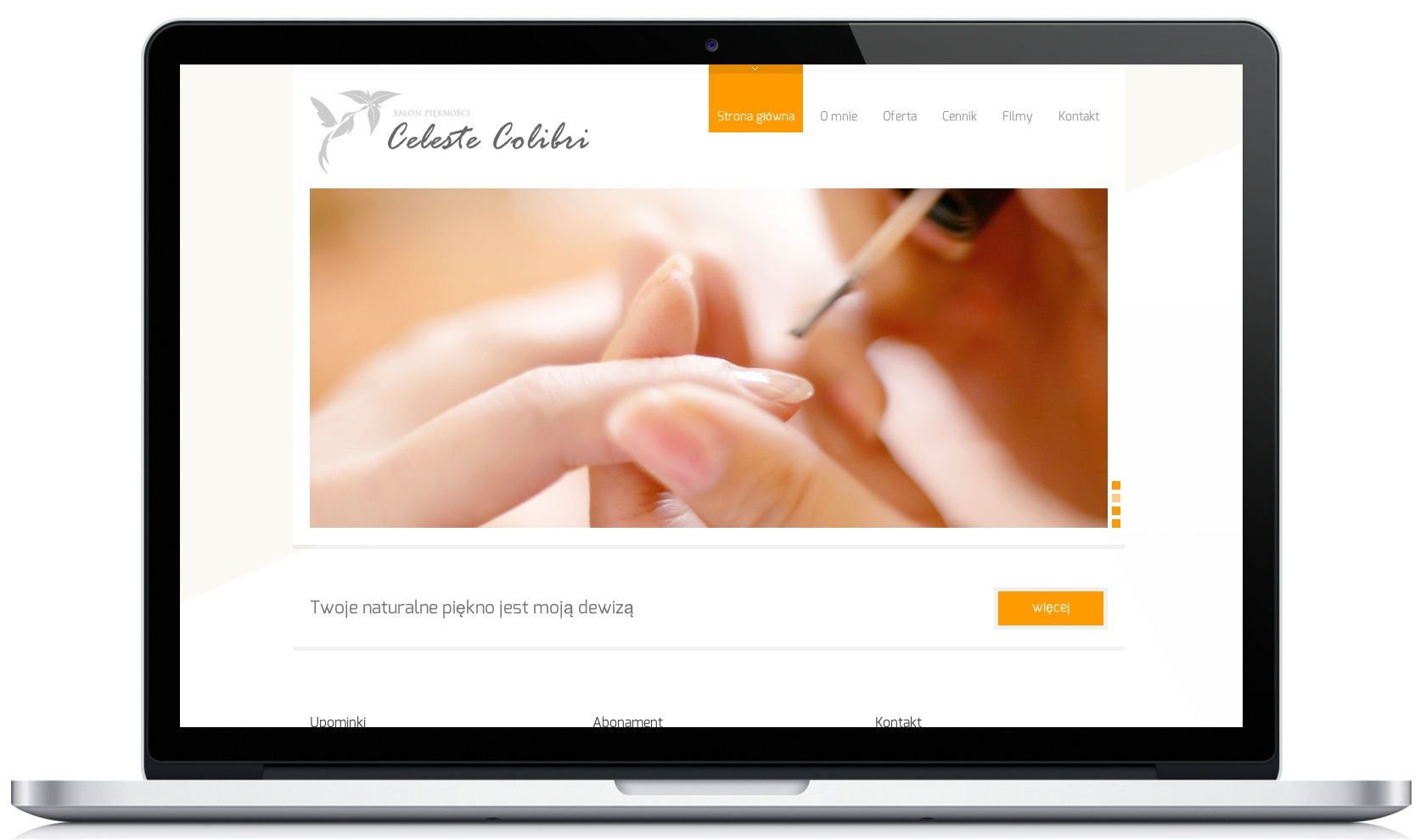 Die Website von Celeste Colibri